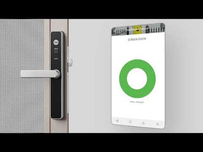 Yale Unity Security Screen Door Lock with Connect Bridge Silver - YUR/SSDL/BDG/SIL