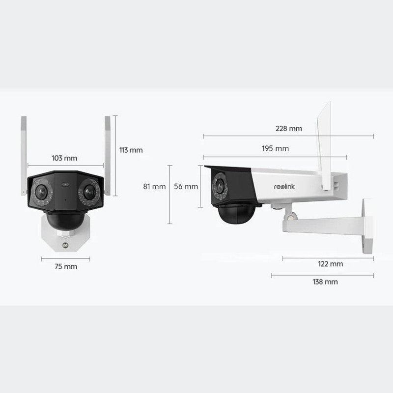Reolink Duo - 2K Super HD 100% Wire-Free Battery/Solar-Powered Dual-Lens Camera with Person/Vehicle Detection & Dual-Band WiFi - YourSmartLife