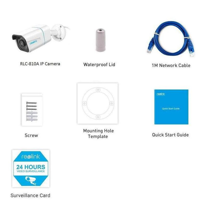 Reolink RLC-810A - 4K POE Bullet Camera with Intelligent People and Vehicle Detection - YourSmartLife